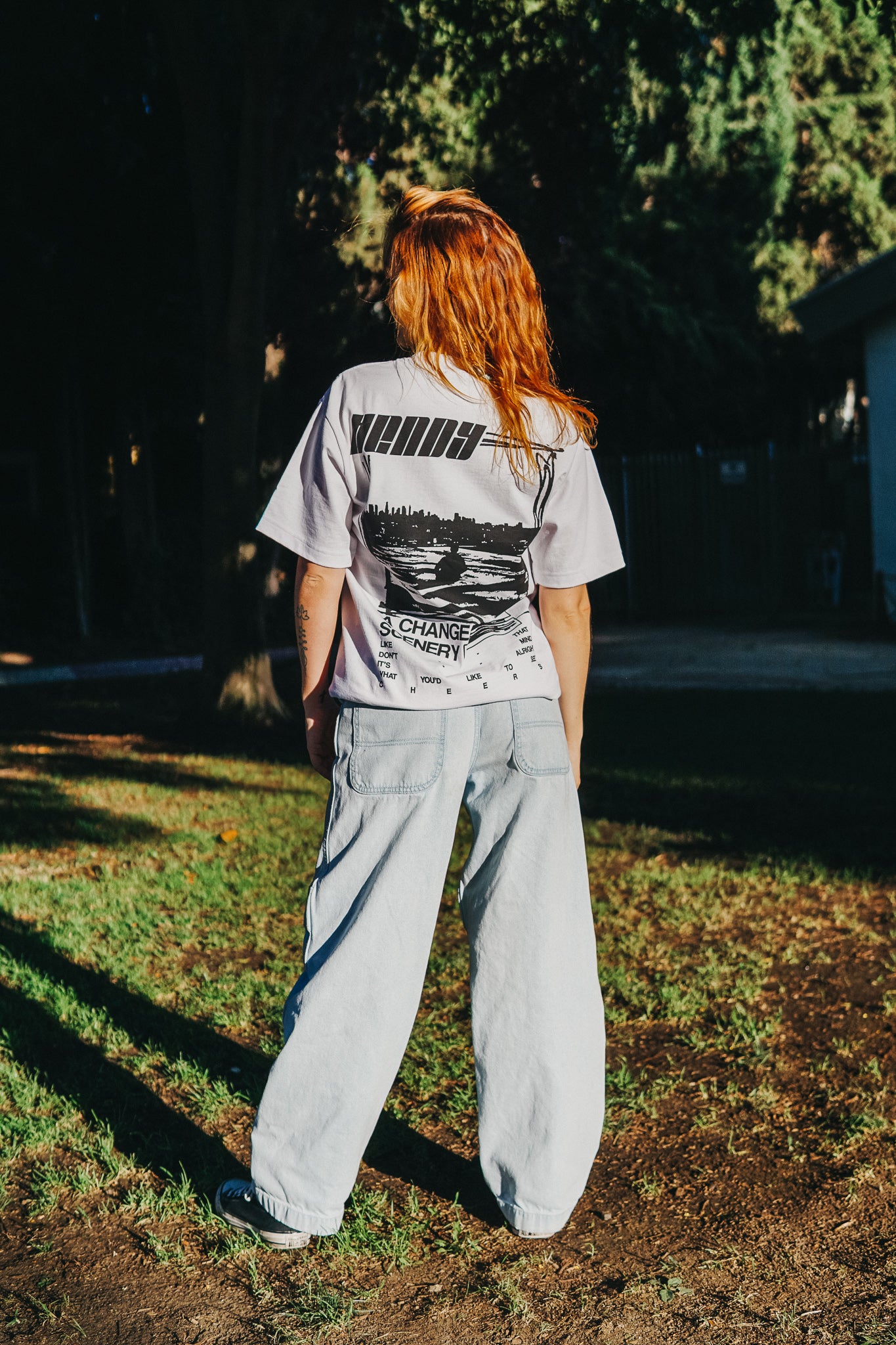 "A Change of Scenery" | White Tee