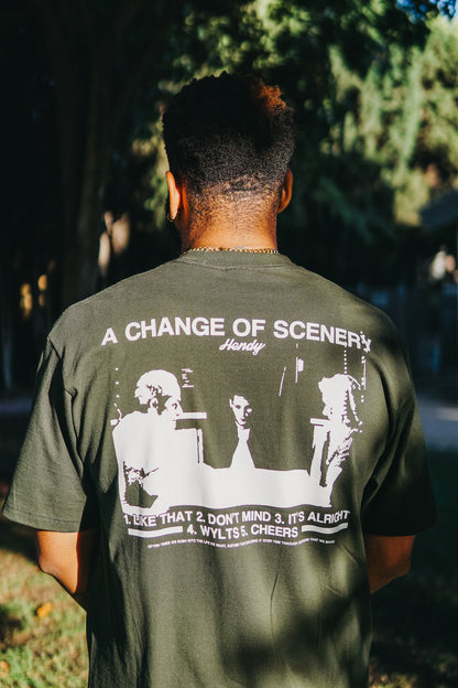 "A Change of Scenery" | Forest Green Tee