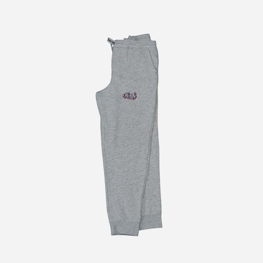 "Hendy" Embroidered Joggers | Ash Grey