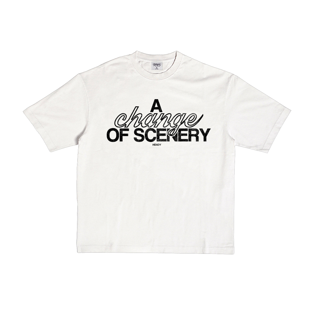 "A Change of Scenery" | White Tee