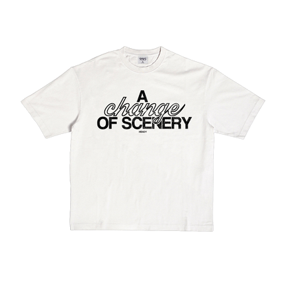 "A Change of Scenery" | White Tee